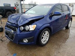 Salvage cars for sale at Pekin, IL auction: 2013 Chevrolet Sonic LT