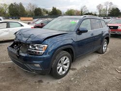 Salvage cars for sale at Madisonville, TN auction: 2018 Volkswagen Atlas SE
