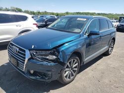 Salvage cars for sale at Cahokia Heights, IL auction: 2018 Audi Q7 Prestige