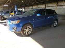 Carros salvage a la venta en subasta: 2015 Mitsubishi Outlander Sport ES