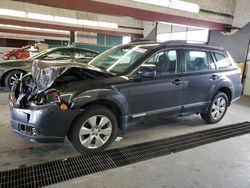 Salvage cars for sale from Copart Dyer, IN: 2012 Subaru Outback 2.5I