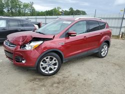 Salvage cars for sale at Spartanburg, SC auction: 2014 Ford Escape Titanium