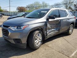 Salvage cars for sale at Moraine, OH auction: 2018 Chevrolet Traverse LS