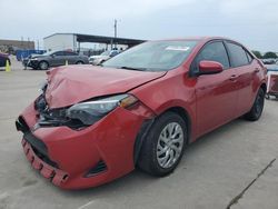 Toyota Corolla l salvage cars for sale: 2017 Toyota Corolla L