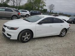 Salvage cars for sale at Cicero, IN auction: 2016 Chevrolet Malibu LS