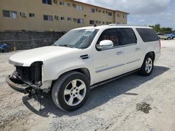 Salvage cars for sale from Copart Opa Locka, FL: 2011 Cadillac Escalade ESV Platinum