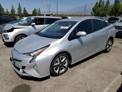 Salvage cars for sale from Copart Rancho Cucamonga, CA: 2016 Toyota Prius