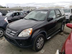 Salvage cars for sale from Copart Martinez, CA: 2006 Honda CR-V SE