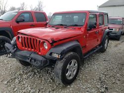 Salvage cars for sale at Cicero, IN auction: 2021 Jeep Wrangler Unlimited Sport