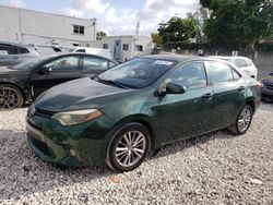 Toyota Corolla L Vehiculos salvage en venta: 2015 Toyota Corolla L