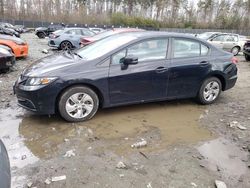 Honda salvage cars for sale: 2013 Honda Civic LX