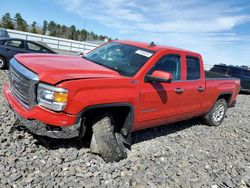 Salvage trucks for sale at Windham, ME auction: 2015 GMC Sierra K1500 SLE
