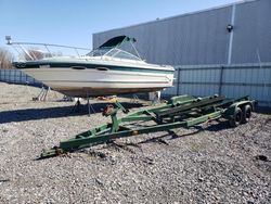 Salvage boats for sale at Leroy, NY auction: 1985 Sea Ray W Trailer