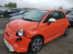 Salvage cars for sale from Copart Arlington, WA: 2019 Fiat 500 Electric