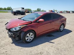 Salvage cars for sale at Houston, TX auction: 2016 Hyundai Elantra SE