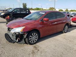Salvage cars for sale at Miami, FL auction: 2015 Nissan Sentra S