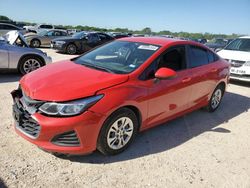 Salvage cars for sale from Copart San Antonio, TX: 2019 Chevrolet Cruze LS