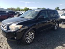 Salvage cars for sale from Copart Sacramento, CA: 2008 Toyota Highlander Hybrid Limited