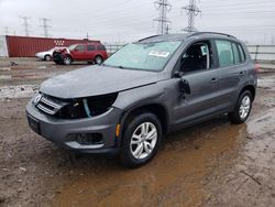 Salvage cars for sale at Elgin, IL auction: 2016 Volkswagen Tiguan S