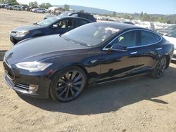 Salvage cars for sale from Copart San Martin, CA: 2012 Tesla Model S