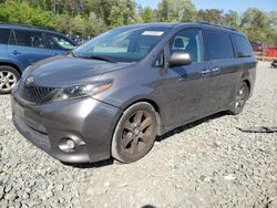 Salvage cars for sale from Copart Waldorf, MD: 2015 Toyota Sienna Sport