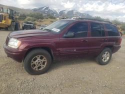 Salvage cars for sale from Copart Reno, NV: 2000 Jeep Grand Cherokee Limited