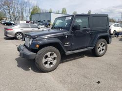 Jeep Wrangler salvage cars for sale: 2016 Jeep Wrangler Sahara