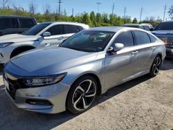 Salvage cars for sale at Bridgeton, MO auction: 2018 Honda Accord Sport