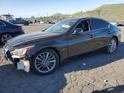 Salvage cars for sale at Colton, CA auction: 2018 Infiniti Q50 Luxe