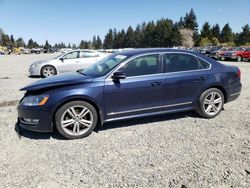 Vehiculos salvage en venta de Copart Graham, WA: 2013 Volkswagen Passat SE