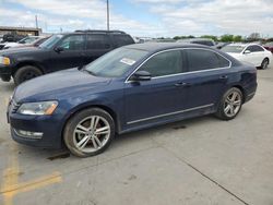 Volkswagen Passat SEL Vehiculos salvage en venta: 2014 Volkswagen Passat SEL