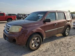 Salvage cars for sale from Copart Houston, TX: 2009 Honda Pilot LX