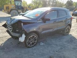 Salvage cars for sale from Copart Madisonville, TN: 2019 Ford Ecosport Titanium