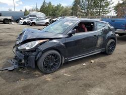 Salvage cars for sale at Denver, CO auction: 2015 Hyundai Veloster Turbo