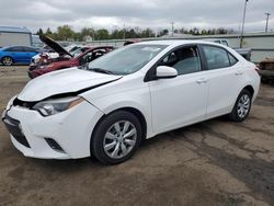 Salvage cars for sale at Pennsburg, PA auction: 2016 Toyota Corolla L