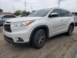 Toyota Highlander xle salvage cars for sale: 2014 Toyota Highlander XLE