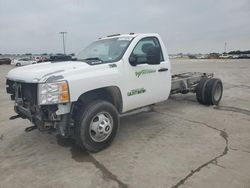 Salvage trucks for sale at Wilmer, TX auction: 2011 Chevrolet Silverado C3500