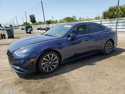 Salvage cars for sale at Miami, FL auction: 2021 Hyundai Sonata Limited