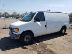 Salvage trucks for sale at Chalfont, PA auction: 2002 Ford Econoline E150 Van