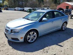 Salvage cars for sale from Copart Mendon, MA: 2011 Chevrolet Cruze LTZ