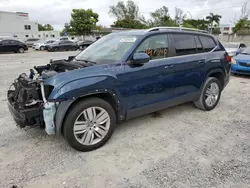 Salvage cars for sale at Opa Locka, FL auction: 2019 Volkswagen Atlas SE