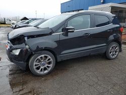 Salvage cars for sale from Copart Woodhaven, MI: 2020 Ford Ecosport Titanium