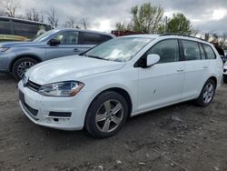 Volkswagen Golf salvage cars for sale: 2015 Volkswagen Golf Sportwagen TDI S