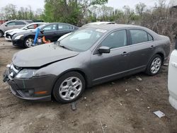 Salvage cars for sale at Baltimore, MD auction: 2010 Ford Fusion SE