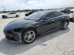 Salvage cars for sale at Arcadia, FL auction: 2012 Tesla Model S