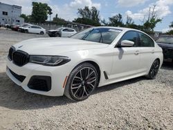 Salvage cars for sale from Copart Opa Locka, FL: 2021 BMW 540 I