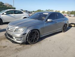 Salvage cars for sale from Copart Orlando, FL: 2012 Mercedes-Benz C 250