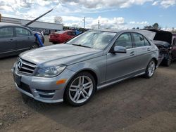 Salvage cars for sale at New Britain, CT auction: 2014 Mercedes-Benz C 300 4matic