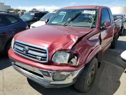 Salvage trucks for sale at Martinez, CA auction: 2001 Toyota Tundra Access Cab Limited