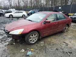 Honda Accord EX salvage cars for sale: 2005 Honda Accord EX